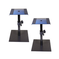 BravoPro SS036 Black Monitor Speaker Table Stand - Pair