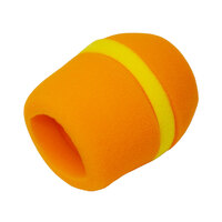 BravoPro WS83 Foam Windsock suits Wireless Microphones - Orange