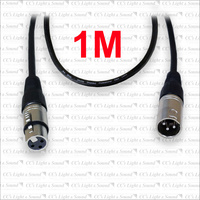 ShowPro DMX101 1M 3pin DMX512 Cable