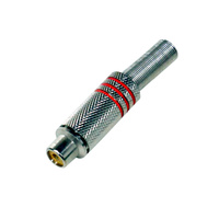 RCA Female Line Connector with Red Rings