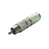 RCA Male to 6.35mm Jack Socket Adaptor