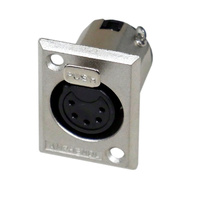 Amphenol AC5FP 5-pin Female XLR-P Panel Mount Connector