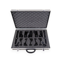 BravoPro DR771 7-Piece Microphone Set for Drums with Carry Case and Mounts