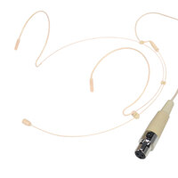 BravoPro Omni-Directional Headset Condenser Mic Beige with 5mm Capsule Beige - TA3F AKG Connection