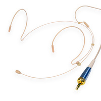 BravoPro Omni-Directional Headset Condenser Mic Beige with 5mm Capsule Beige - 3.5mm Jack for Sennheiser