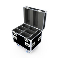 Encore MH020 6 Unit  Martin Rush MH2 Road Case with Castors - Black