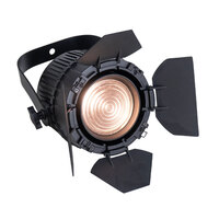 Event Lighting F2X48 96W LED Variable Colour Temperature Fresnel with Barndoor - Black