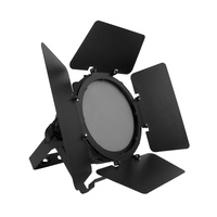 Eventec PAR12VW 12x 6W LED Par CW/WW/A 5-Pin DMX with PAR12BDKIT Barndoor Kit