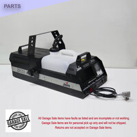 JEM ZR33 Smoke Machine - No Remote, Does not power up, Parts missing (garage item)