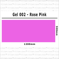 Clear Color 002 Filter Sheet - Rose Pink