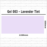Clear Color 003 Filter Sheet - Lavender Tint
