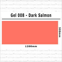 Clear Color 008 Filter Sheet - Dark Salmon