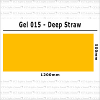 Clear Color 015 Filter Sheet - Deep Straw