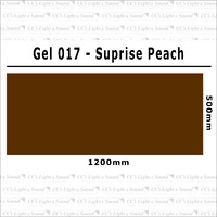 Clear Color 017 Filter Sheet - Surprise Peach