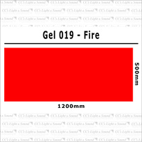Clear Color 019 Filter Sheet - Fire