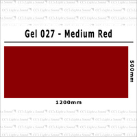 Clear Color 027 Filter Sheet - Medium Red
