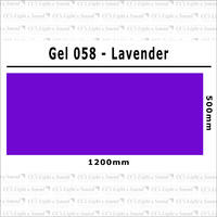 Clear Color 058 Filter Sheet - Lavender