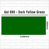 Clear Color 090 Filter Sheet - Dark Yellow Green