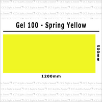 Clear Color 100 Filter Sheet - Spring Yellow