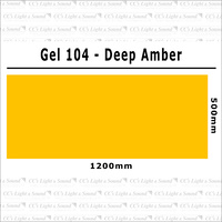 Clear Color 104 Filter Sheet - Deep Amber