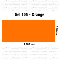 Clear Color 105 Filter Sheet - Orange