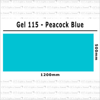 Clear Color 115 Filter Sheet - Peacock Blue