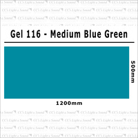 Clear Color 116 Filter Sheet - Medium Blue Green