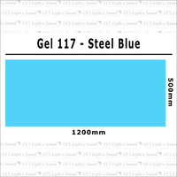 Clear Color 117 Filter Sheet - Steel Blue