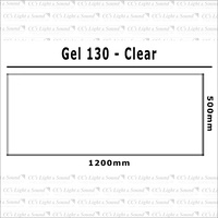 Clear Color 130 Filter Sheet - Clear