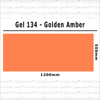 Clear Color 134 Filter Sheet - Golden Amber