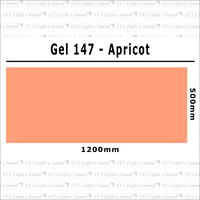 Clear Color 147 Filter Sheet - Apricot