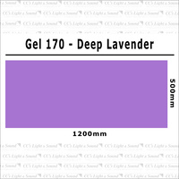 Clear Color 170 Filter Sheet - Deep Lavender