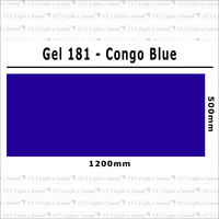 Clear Color 181 Filter Sheet - Congo Blue