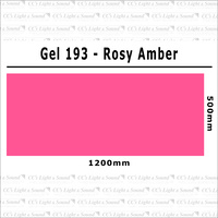 Clear Color 193 Filter Sheet - Rosy Amber