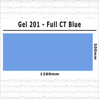 Clear Color 201 Filter Sheet - Full CT Blue