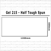 Clear Color 215 Filter Sheet - Tough Half Spun
