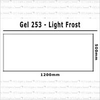 Clear Color 253 Filter Sheet - Light Frost