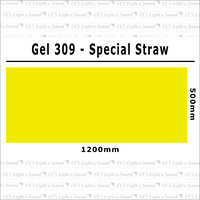 Clear Color 309 Filter Sheet - Special Straw