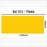 Clear Color 311 Filter Sheet - Flame