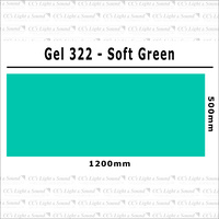 Clear Color 322 Filter Sheet - Soft Green