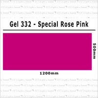 Clear Color 332 Filter Sheet - Special Rose Pink