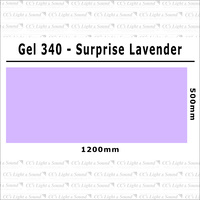 Clear Color 340 Filter Sheet - Surprise Lavender