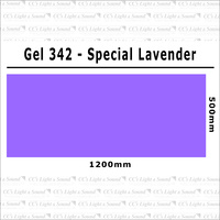 Clear Color 342 Filter Sheet - Special Lavender