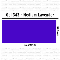 Clear Color 343 Filter Sheet - Medium Lavender