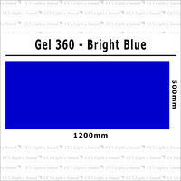 Clear Color 360 Filter Sheet - Bright Blue