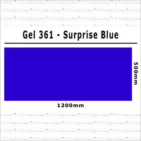 Clear Color 361 Filter Sheet - Surprise Blue