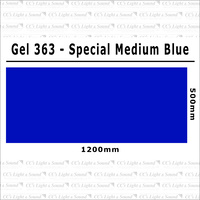 Clear Color 363 Filter Sheet - Special Medium Blue B