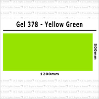 Clear Color 378 Filter Sheet - Yellow Green