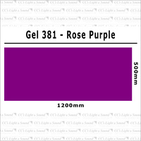 Clear Color 381 Filter Sheet - TV Rose Purple