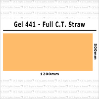 Clear Color 441 Filter Sheet - Full Colour Temp Straw